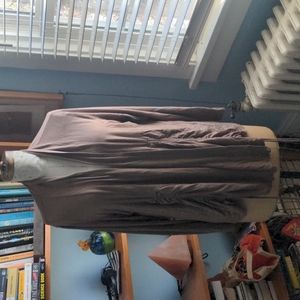 Caribe tan cardigan L string embellishment